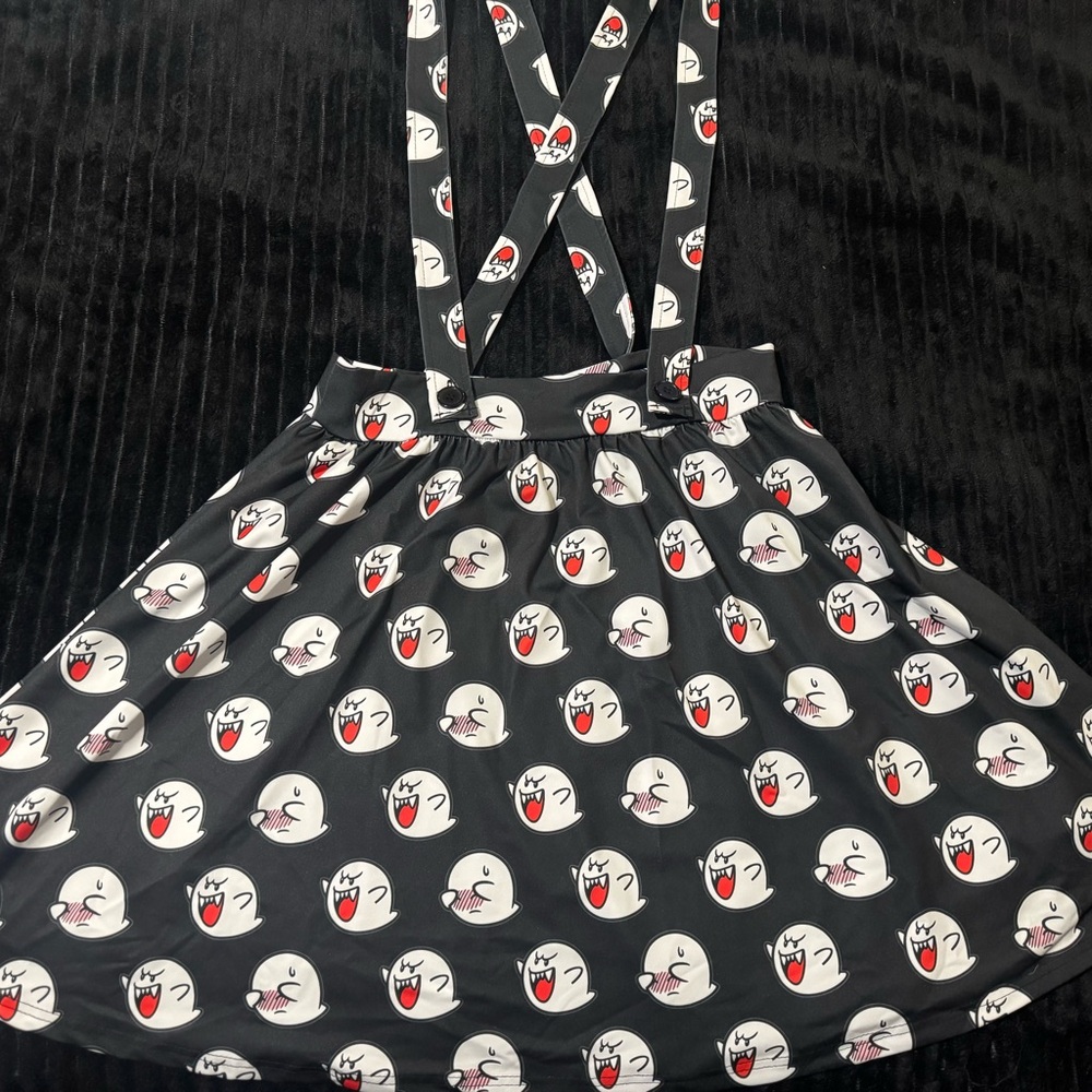 Cakeworthy Super Mario Boo Overall Skirt
